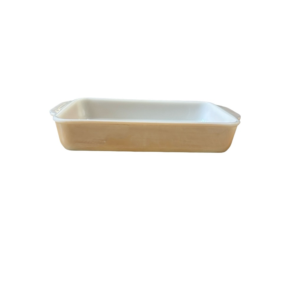 Fire-King Peach Luster 1 Quart Rectangular Baking‎ Dish Anchor Hocking Vintage
